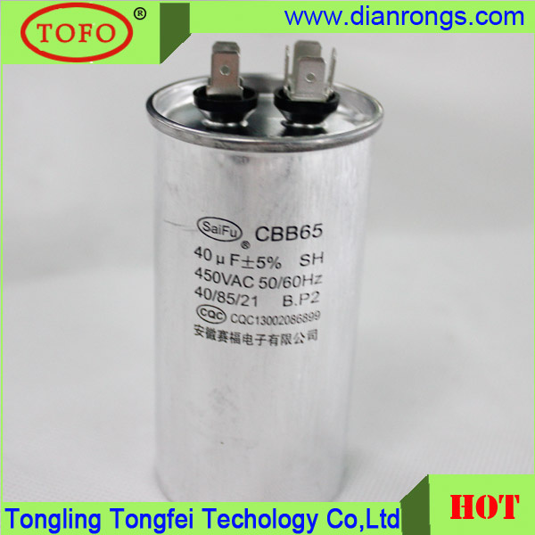 Aluminum Shell Cbb65 Induction Heating Capacitor 60UF