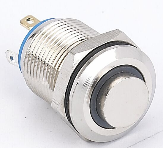 12mm High Head Ring Illuminated Momentary LED Push Button Switch with 12 Volt LED