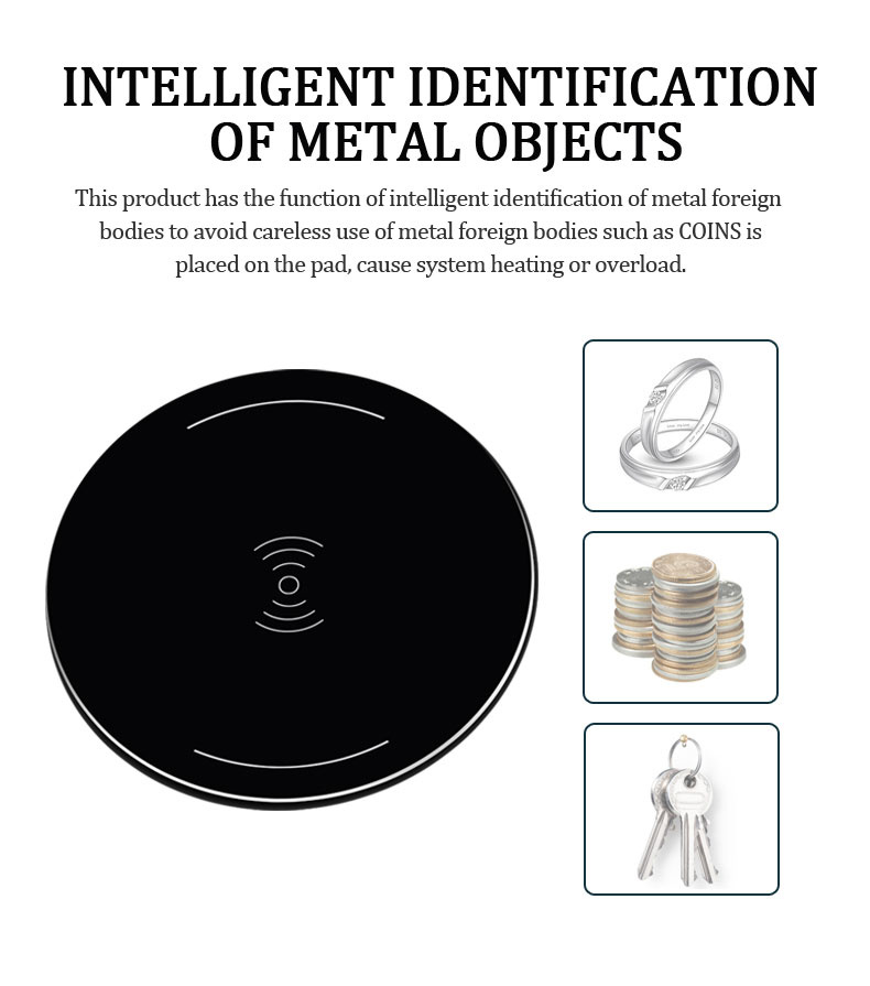 Charge Efficiency 85% Wireless Charging Transmitter Qi Standard Wireless Charger