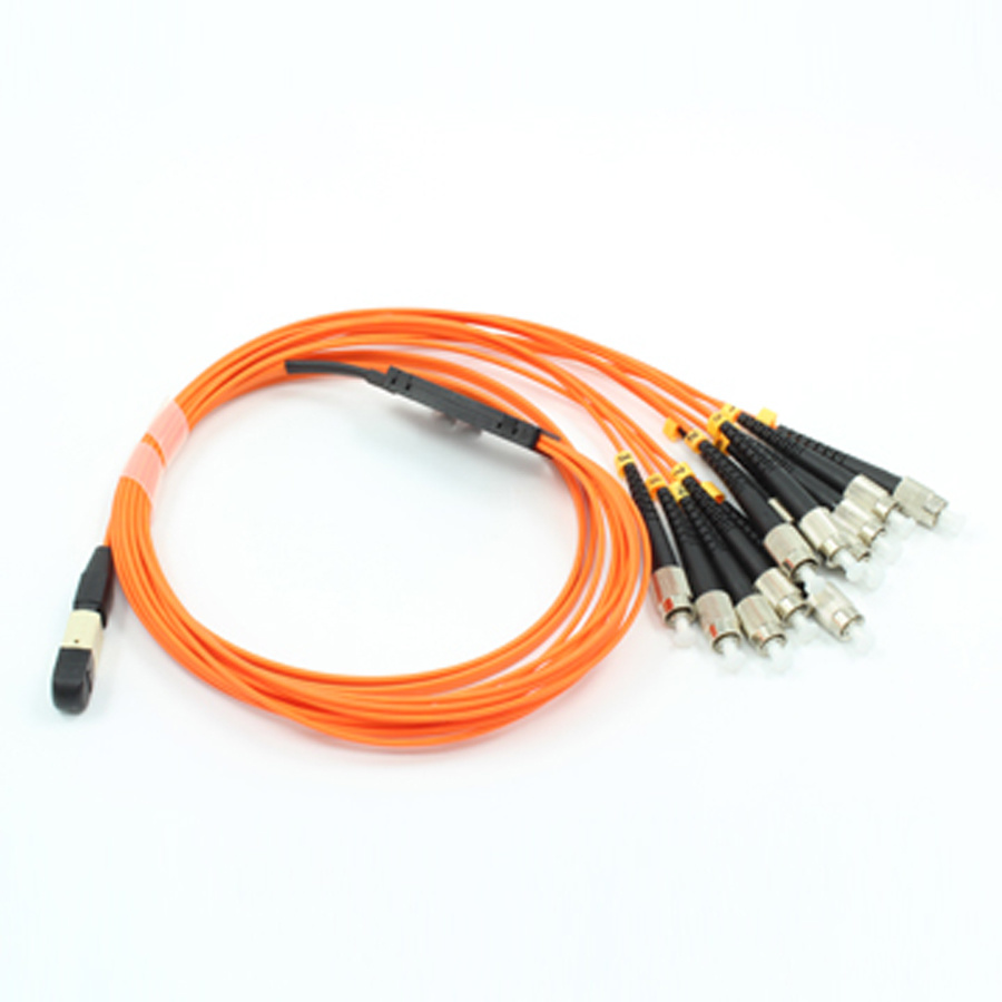 MPO-FC 12 Cores Multimode Fiber Optical Patch Cord