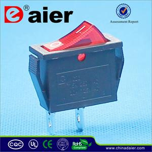 Red Button 16A Rocker Switch 250V T125