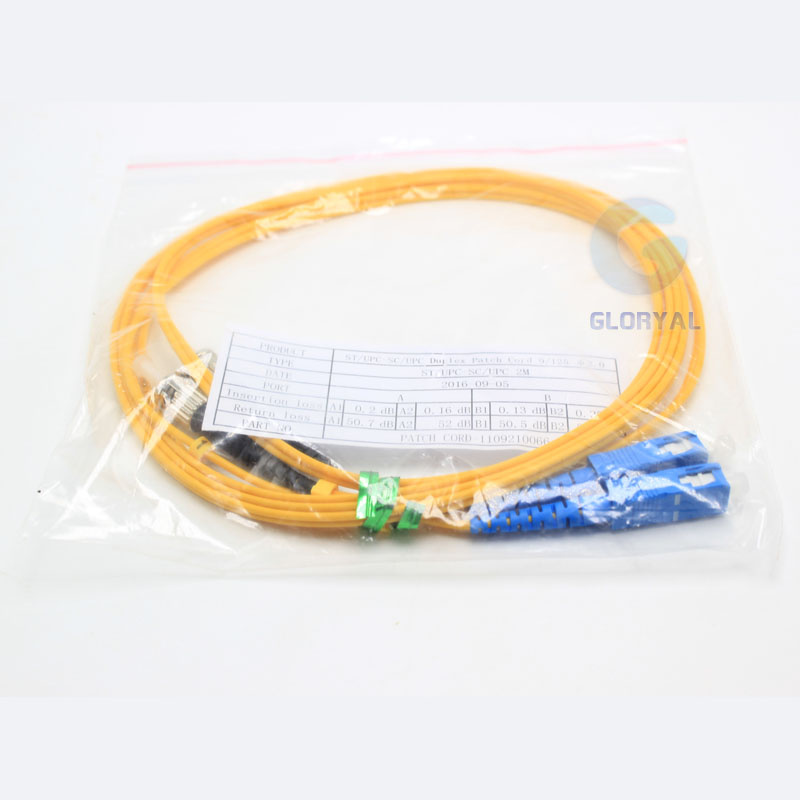 Fully Stocked St FC Sc LC Mu E2000 Simplex Fiber Optic Patch Cord