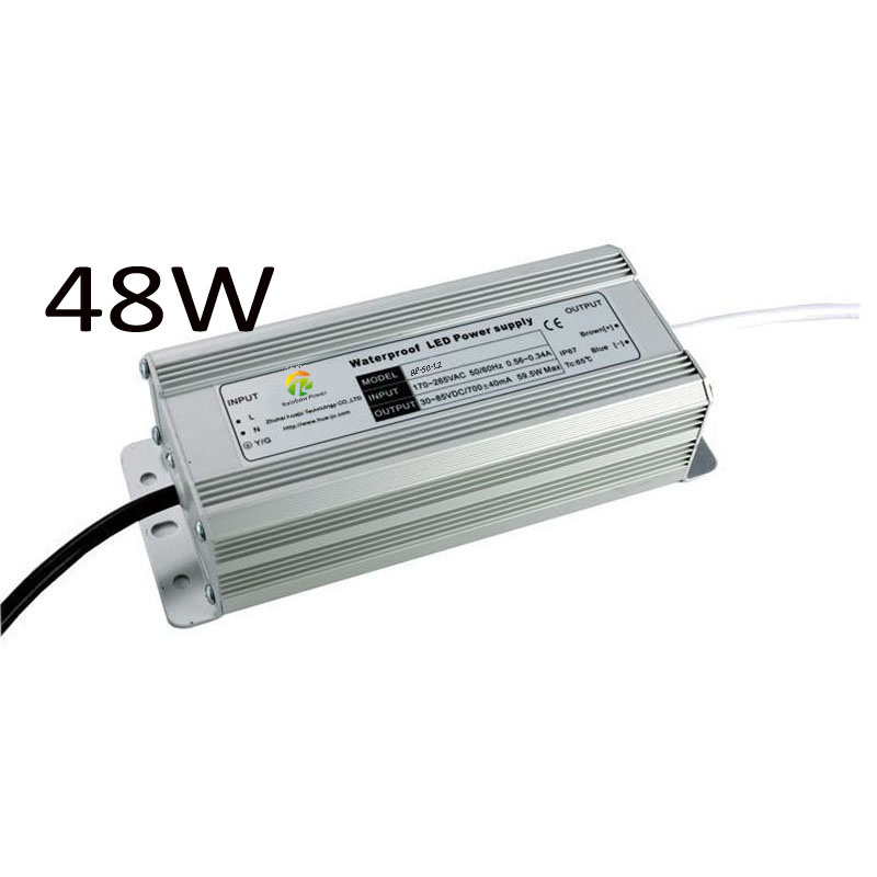 IP67 12V 60W AC/DC Transformer Waterproof LED Lighting Driver