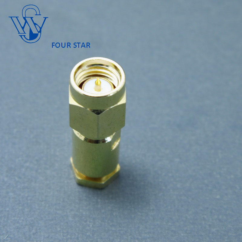 Free Samples Male Straight Clamp SMA Connector for Rg316 Cable