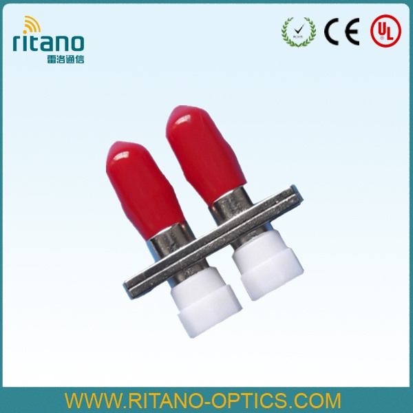 Singlemode Duplex Fiber Optic St Adapter for FTTH Solution Working with Metal