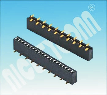 Good Quality U Type 1.27 Pitch H: 3.4mm SMT Female Header Connector Single Row Female Header