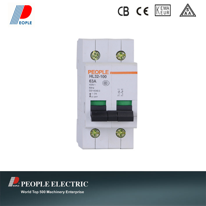 Isolation Switch for Low Voltage 100A Hl32-100 2p