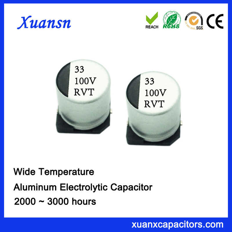 33uif 100V Standard Surface Mount Electrolytic Capacitor