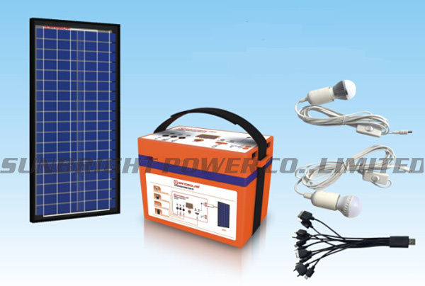 High Quality Rechargeable Deep Cycle Solar Power Generator System 20W 12V12ah