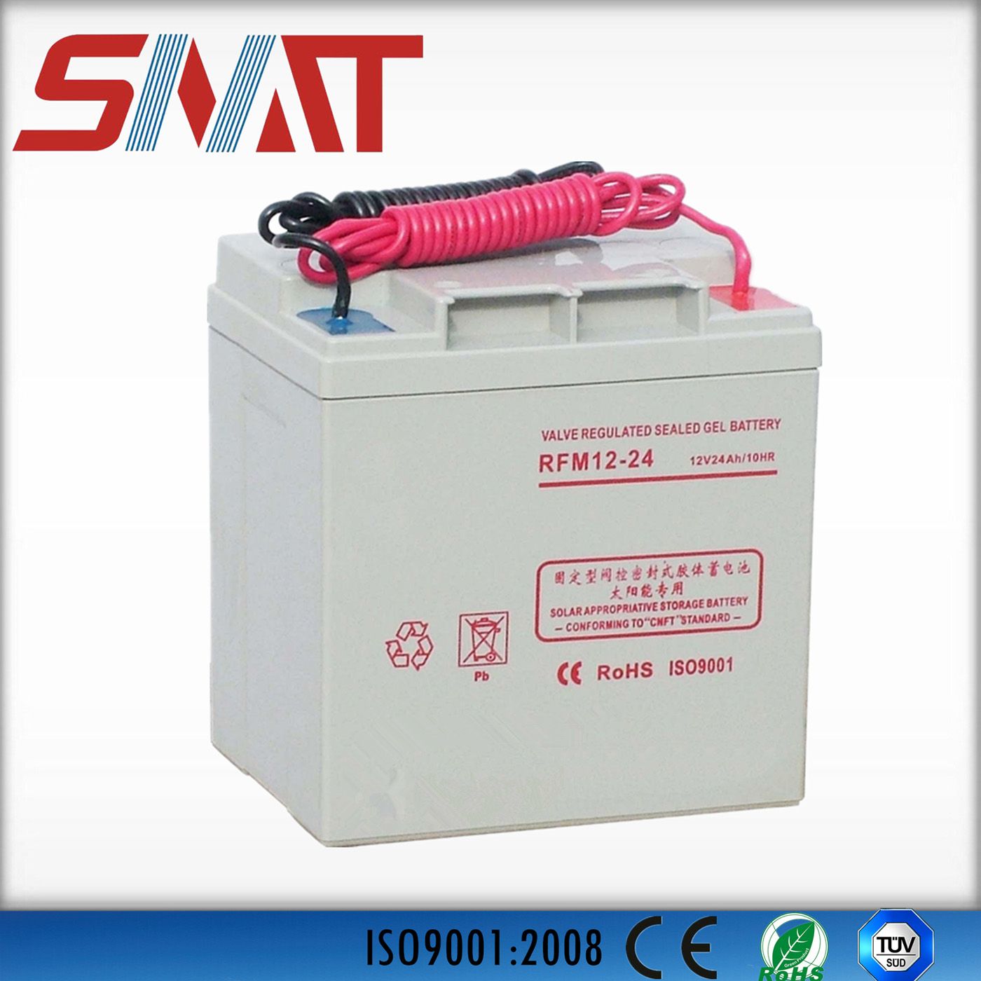 24ah 12V Gel Battery for Solar Power Systems
