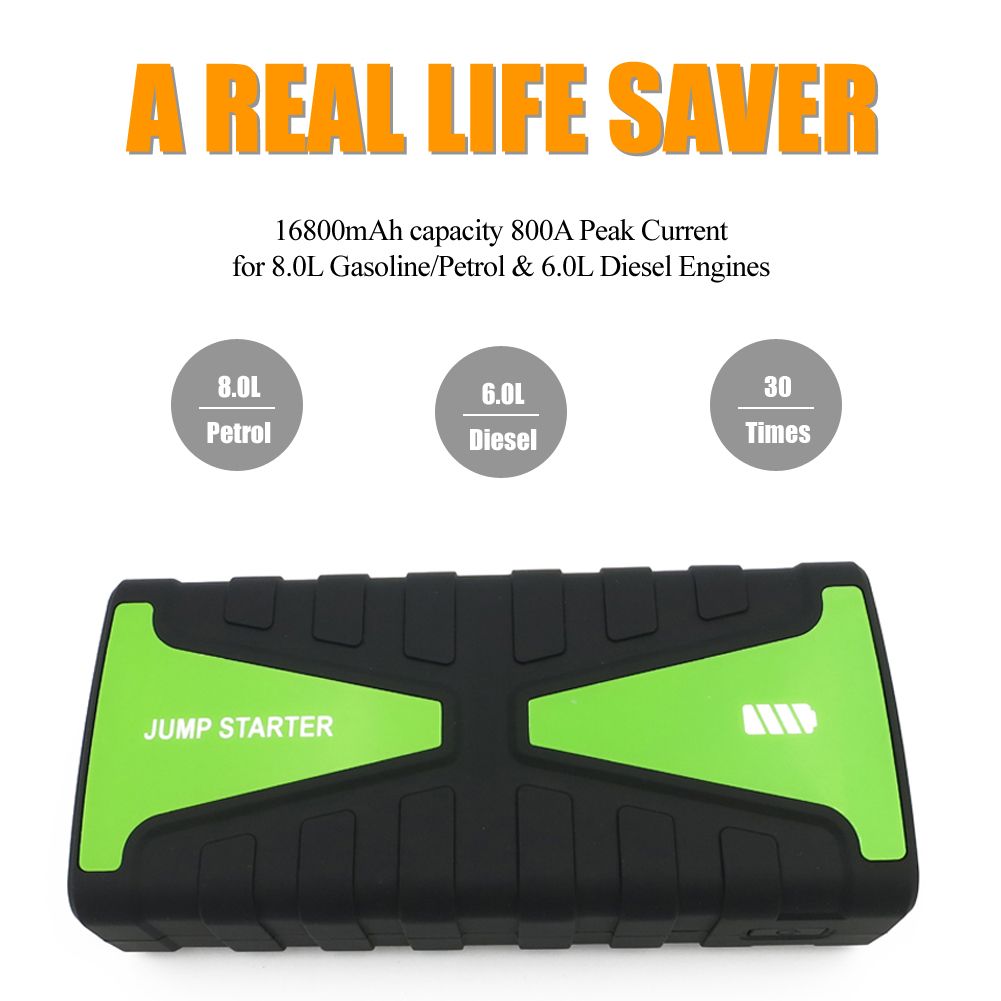 16800mAh 800A Peak Current Compact Battery Booster for Car