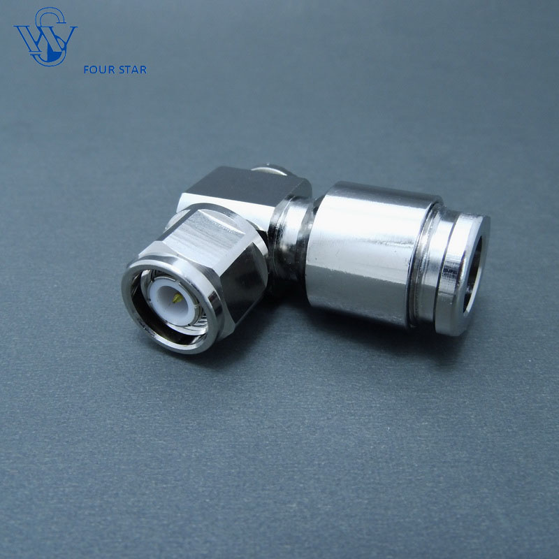 Male Right Angle Clamp RF Coaxial TNC Connector for LMR400 Cable