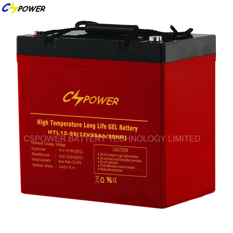 Deep Cycle Gel Battery 12V 55ah for Solar Charger Controller