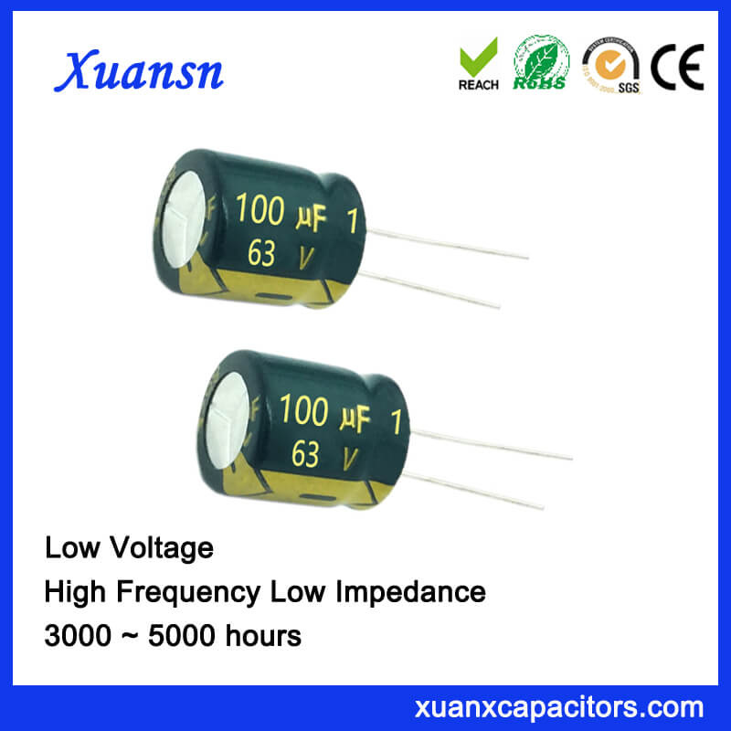 63V 100UF Electrolytic Capacitor for Audio Power Supply