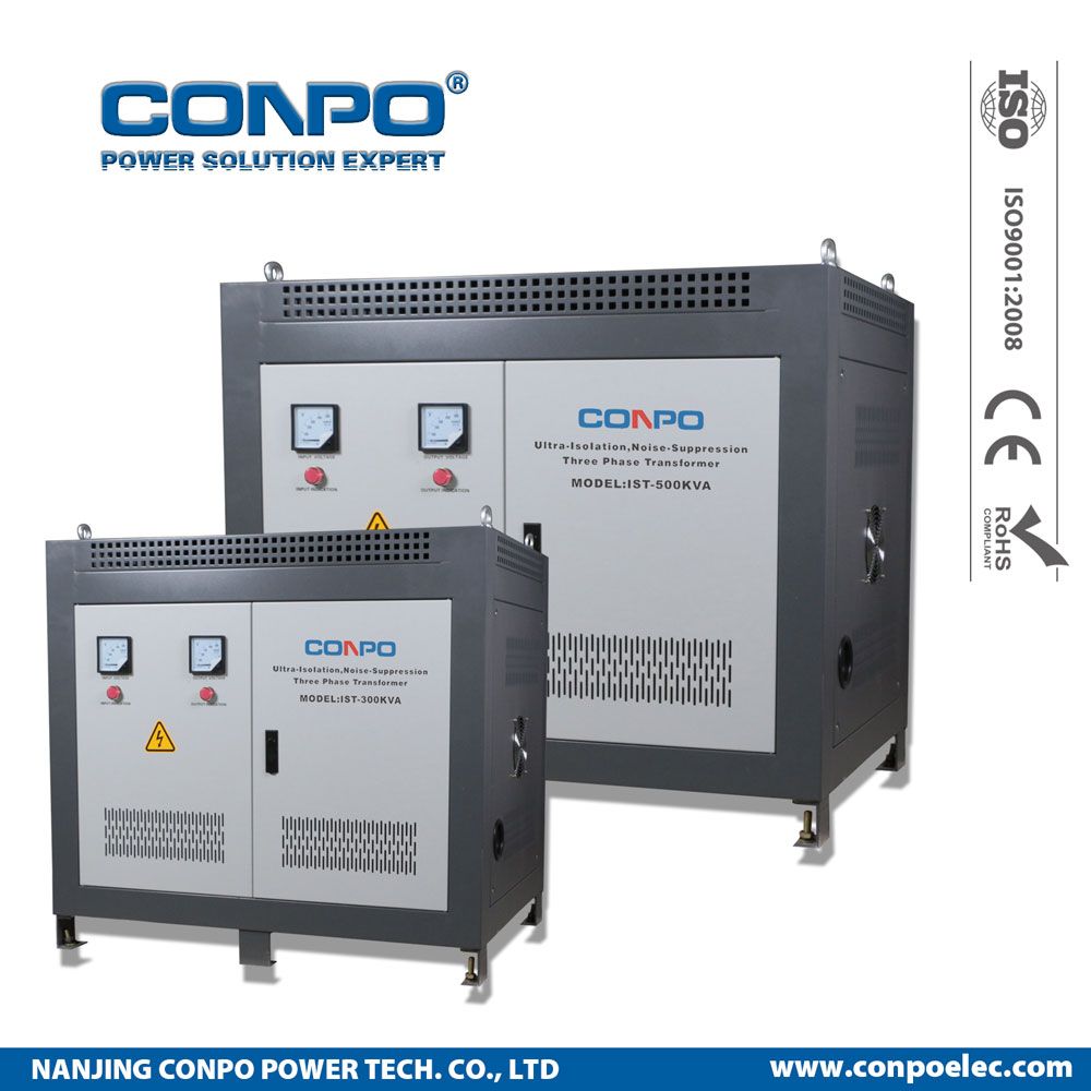 Ist Series 6K~1000kVA 3phase, Ultra-Isolation & Noise Suppression Transformer