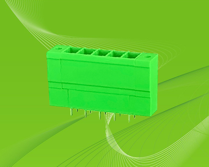 Plugable Terminal Block with Side Mount and Dual Row Pins