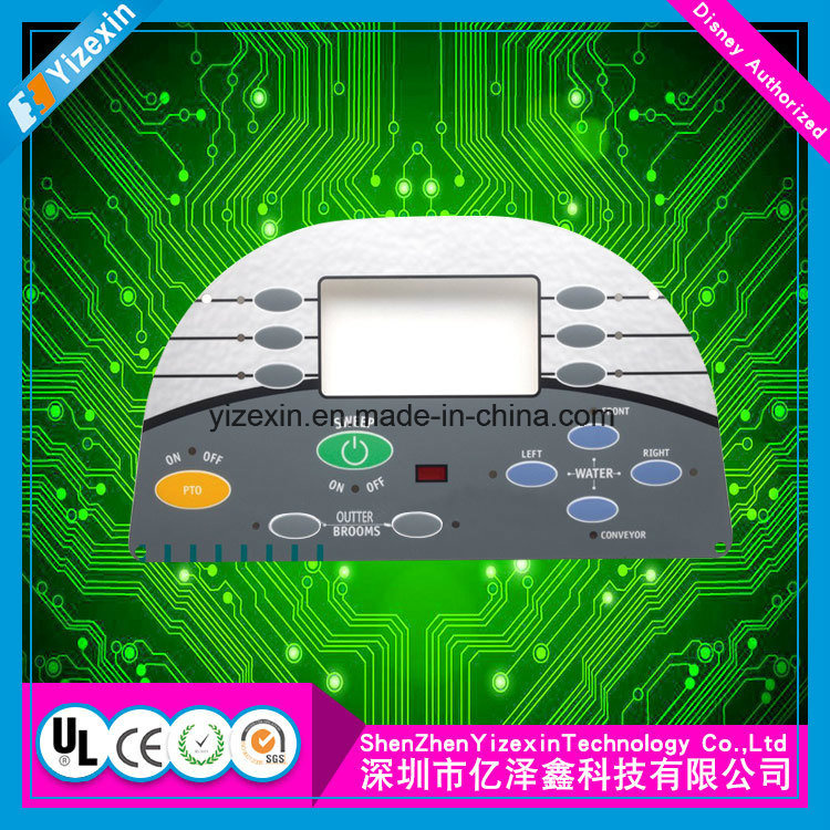 3m Adhesive Cmyk Scratch Resistant Colorful and Select Button Membrane Switch Panels