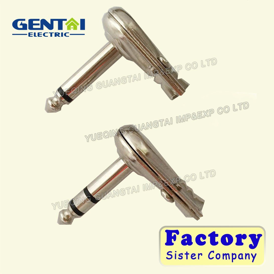 Right Angle Mono/Stereo 6.35mm Audio Plug