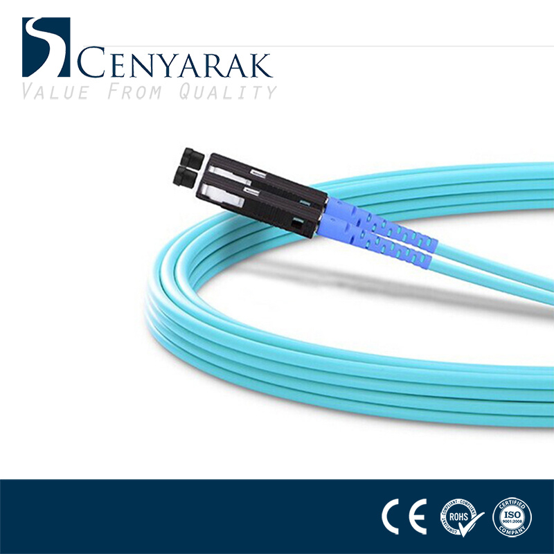 Mu Connector Multimode Om3 Duplex Fiber Patch Cable