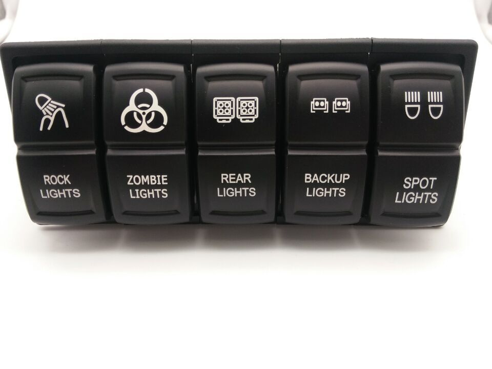New Marine Boating Switch Panel Switches Car Dual USB Charger Cigarette Lighter Socket with Voltmeter Yacht RV Boat Switch