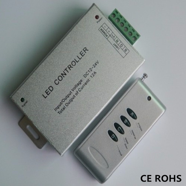 LED Aluminum Shell RF 4 Key Controller