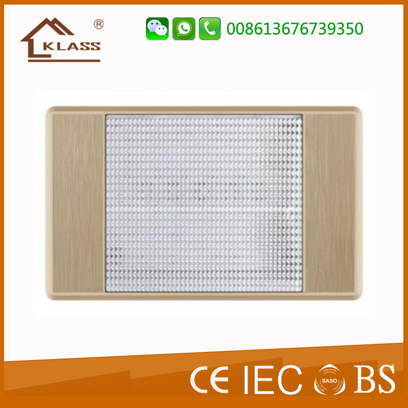 Golden PC Panel Hotel Footlight Switch