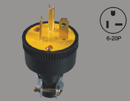 3pin Socket Apaptor 15A 250V 6-15p