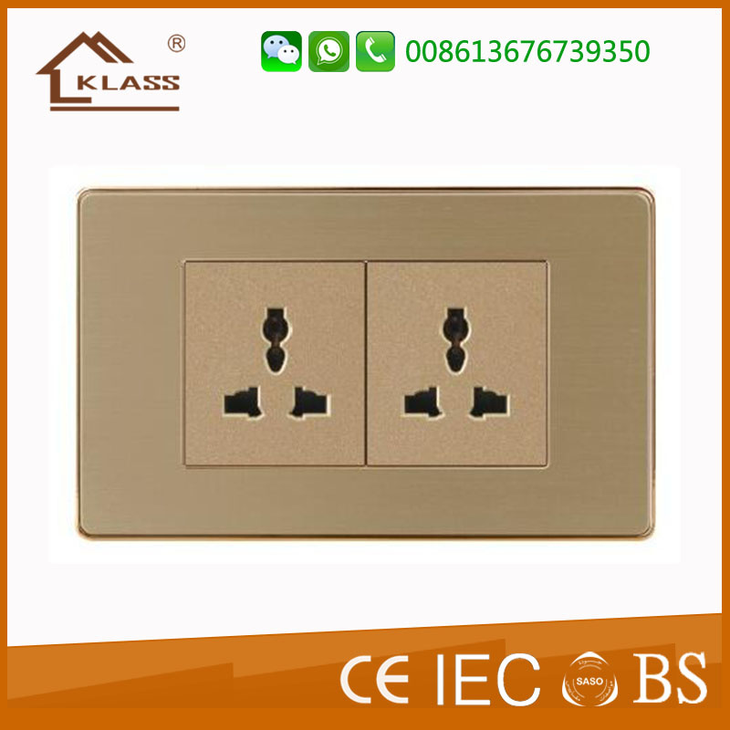 Home Use/Office Use Double Mf Electric Switched Socket