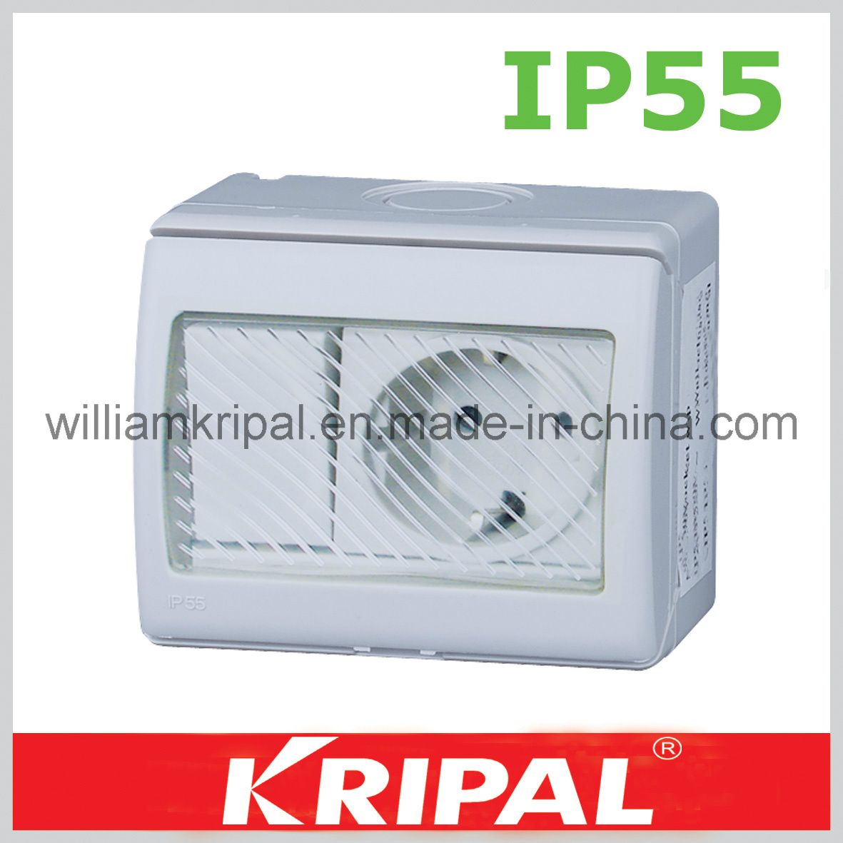 Schuko 16A Waterproof Switch Socket