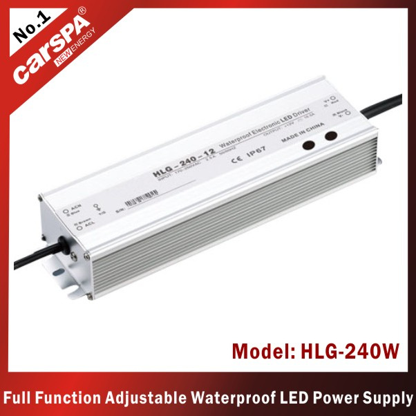 240W Full Function Adjustable Waterproof Power Supply (HLG-240W)