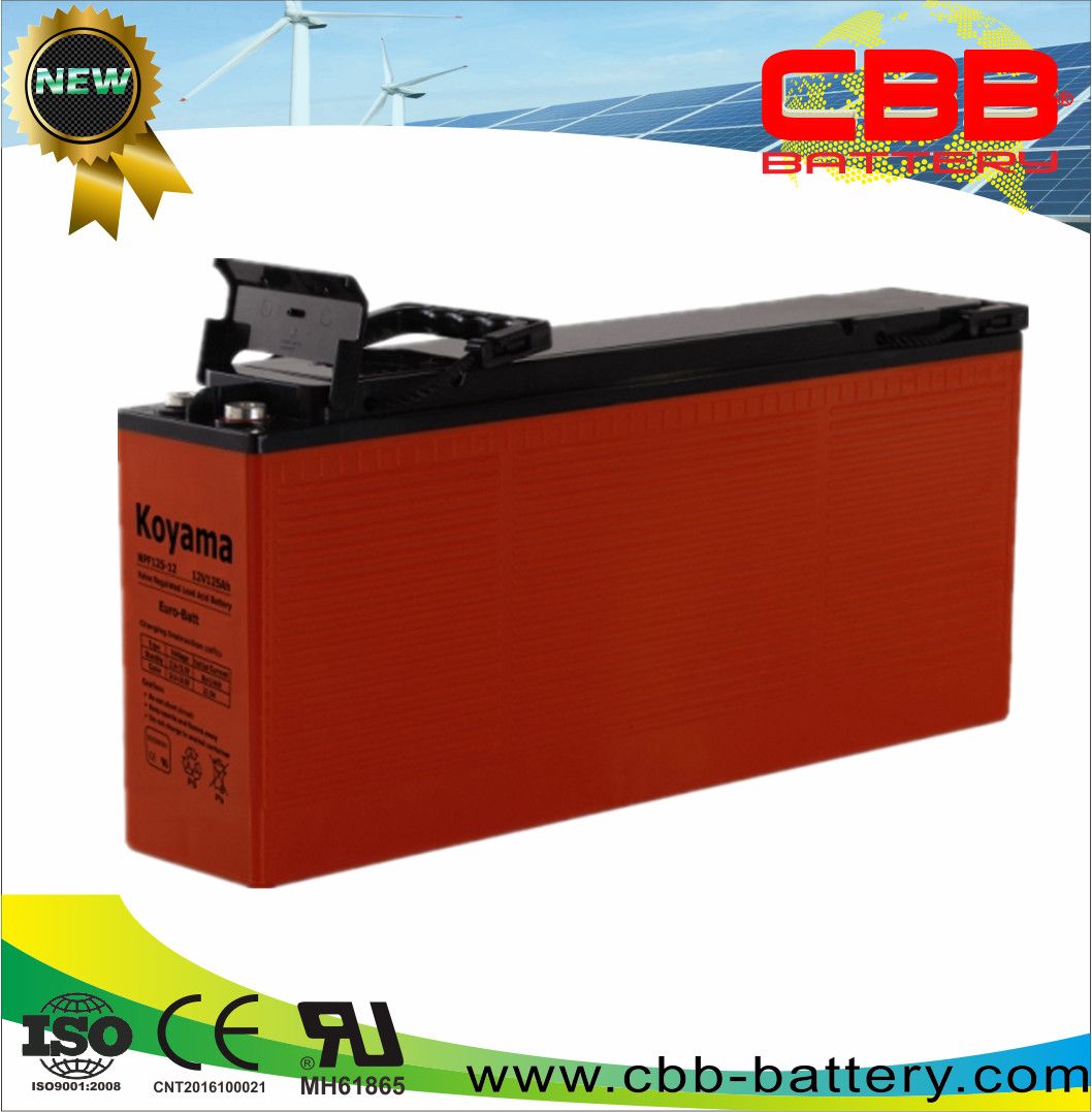 125ah 12V Front Terminal AGM Battery for Communication Systems