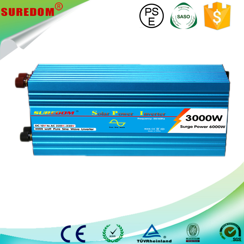 Customized DC12V/24V/48V AC110V/220V 3000W Pure Sine Wave Inverter
