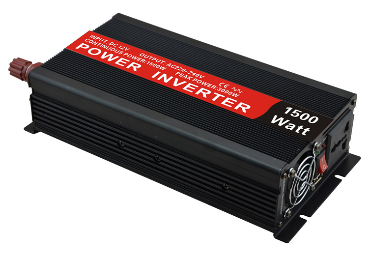 Ce &RoHS DC12/24 to AC110/220V Power Inverter off Grid 1500W Modified Sine Wave Car Power Inverter