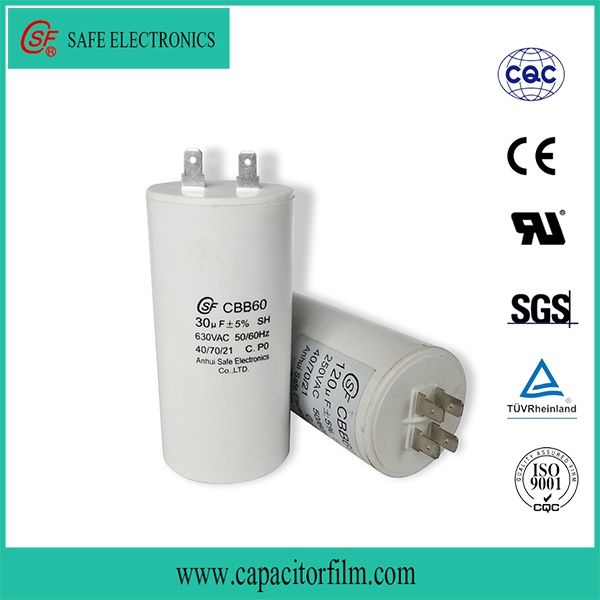 Cbb60 AC Motor Run and Start Platstic Case Capacitor for Refrigerator