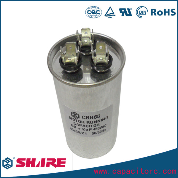 Single-Phase Electric Motor Run Cbb65 Sh Capacitor for Air Conditioner