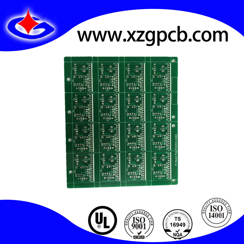 Double Sided PCB Circuit with Dept Milled Edge