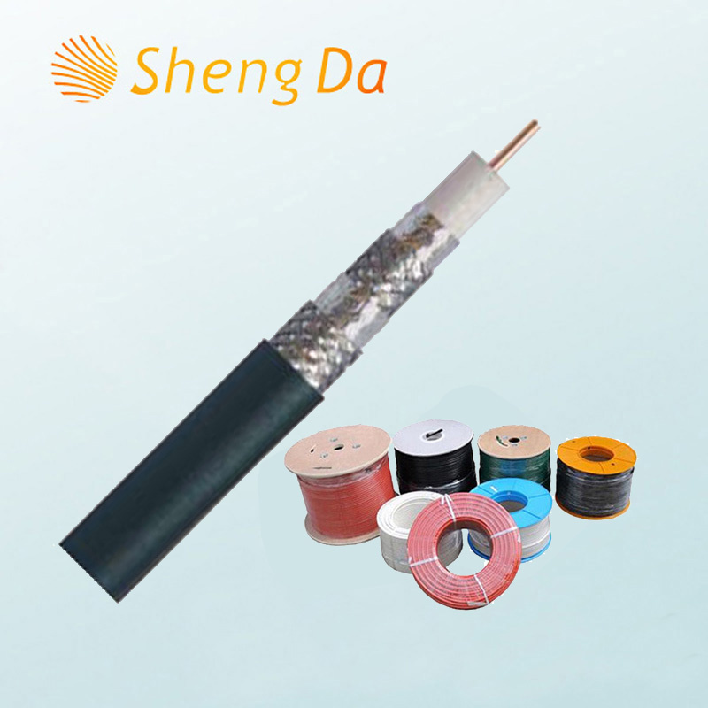 RG6 CCTV and CATV Communication Coaxial Cable Quad Shield