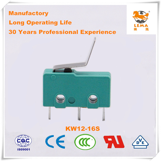 Lema Green Straight PCB Quick Connect Terminal Kw12-16s Micro Switch