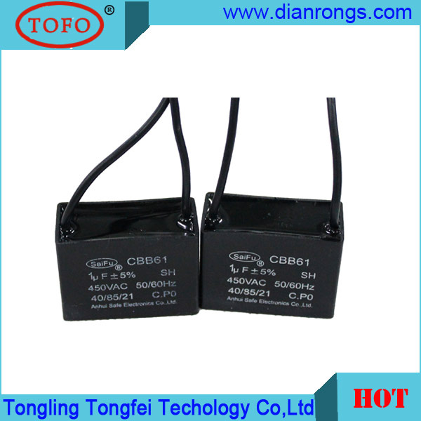 AC Motor Run Capacitor 450V 25/85/21 Cbb61 Capacitorbank
