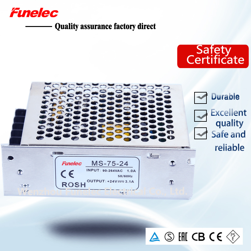 Ms-75W-24V 3A Switching Power Supply AC DC Power Adapter