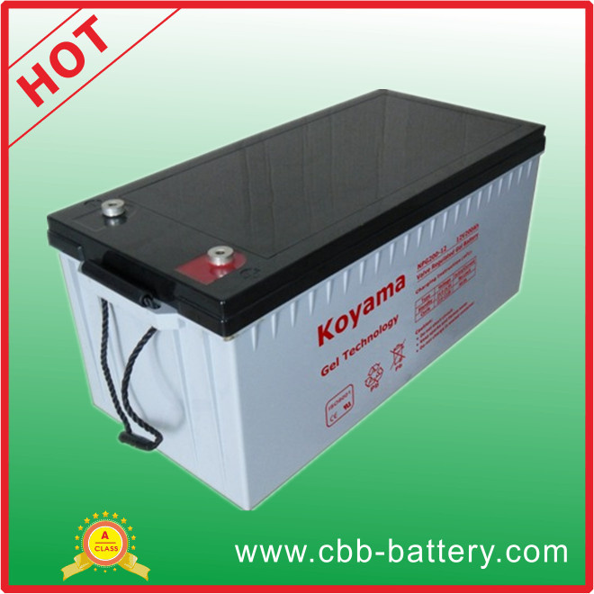 Wind & Solar Power System Gel Battery 12V 200ah