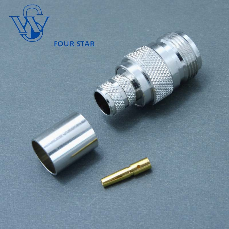 Female Jack Crimp RF Coaxial N Connector for Rg213 Cable
