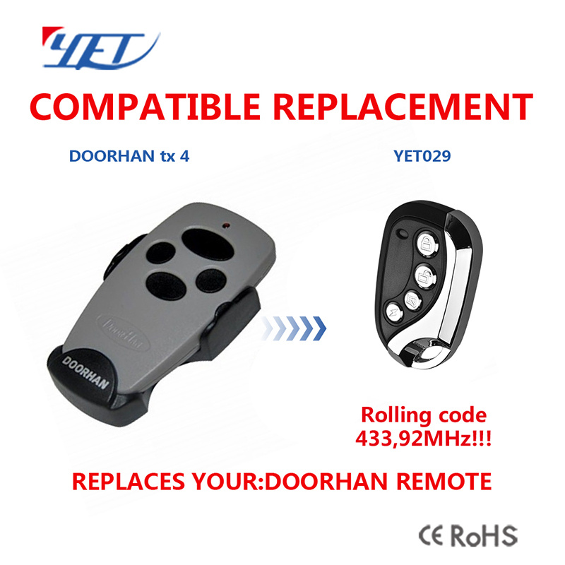 Replace Doorhan Rolling Code Original Remote Control