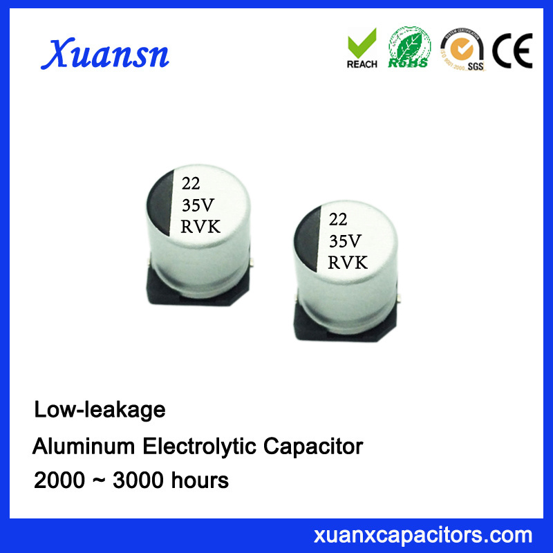 Cheap 22UF 35V Low Leakagage Low Temperature SMD Capacitor