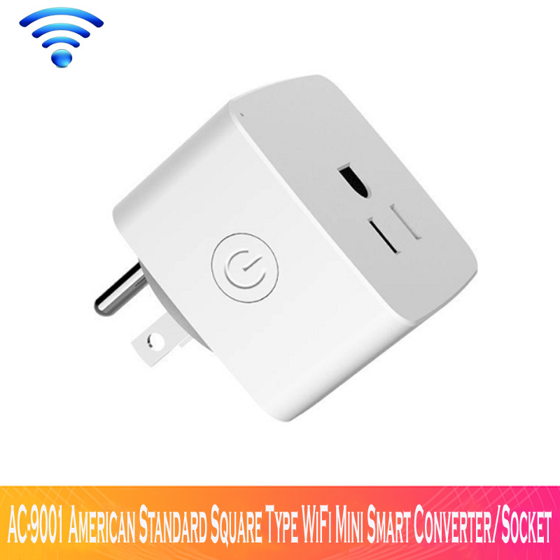AC-9001 American Standard Square Type WiFi Mini Smart Converter/Socket