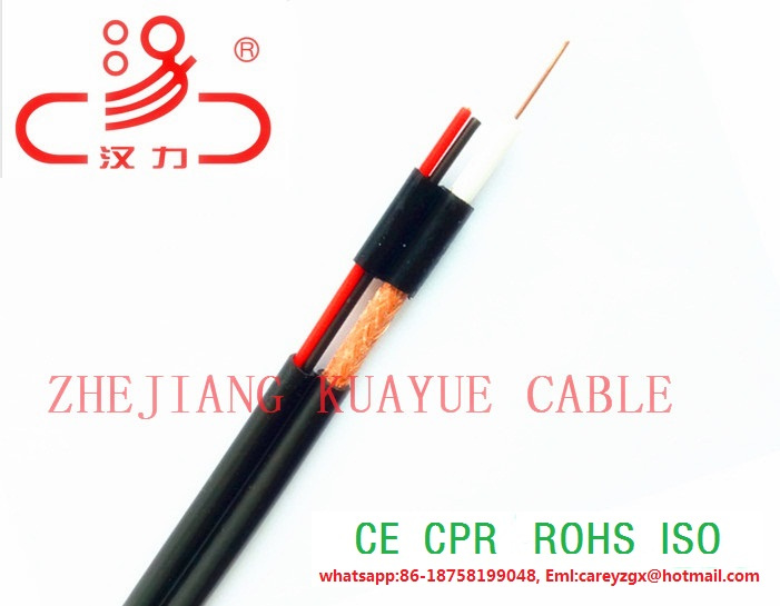Rg59 2c Coaxial Cable Rg59 + 2 Core Power for Video Camera CCTV CATV System Ce