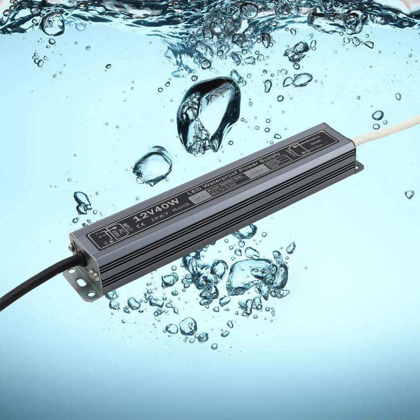 12V 40W IP67 Waterproof LED Power Supply with Ce RoHS