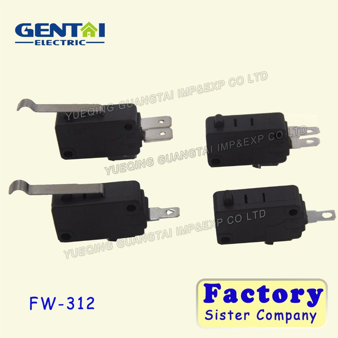 Black Button Electric Micro Switch