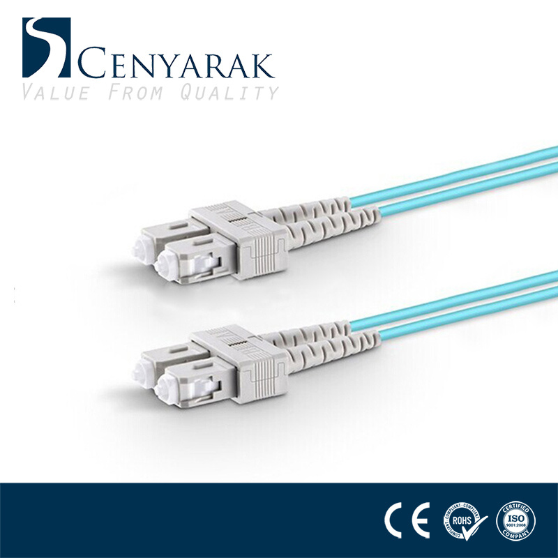 Sc Duplex Multimode Om3 10g Fiber Optic Patch Cord