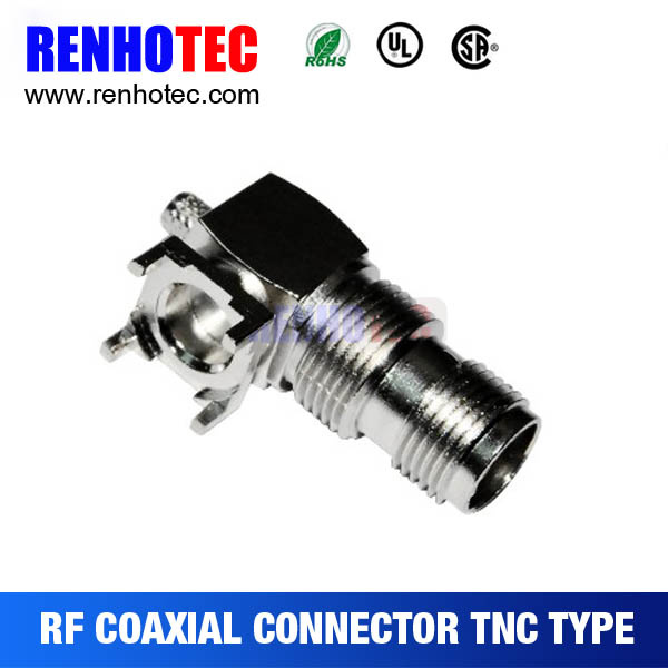 Right Angle TNC Jack Connector for PCB Board